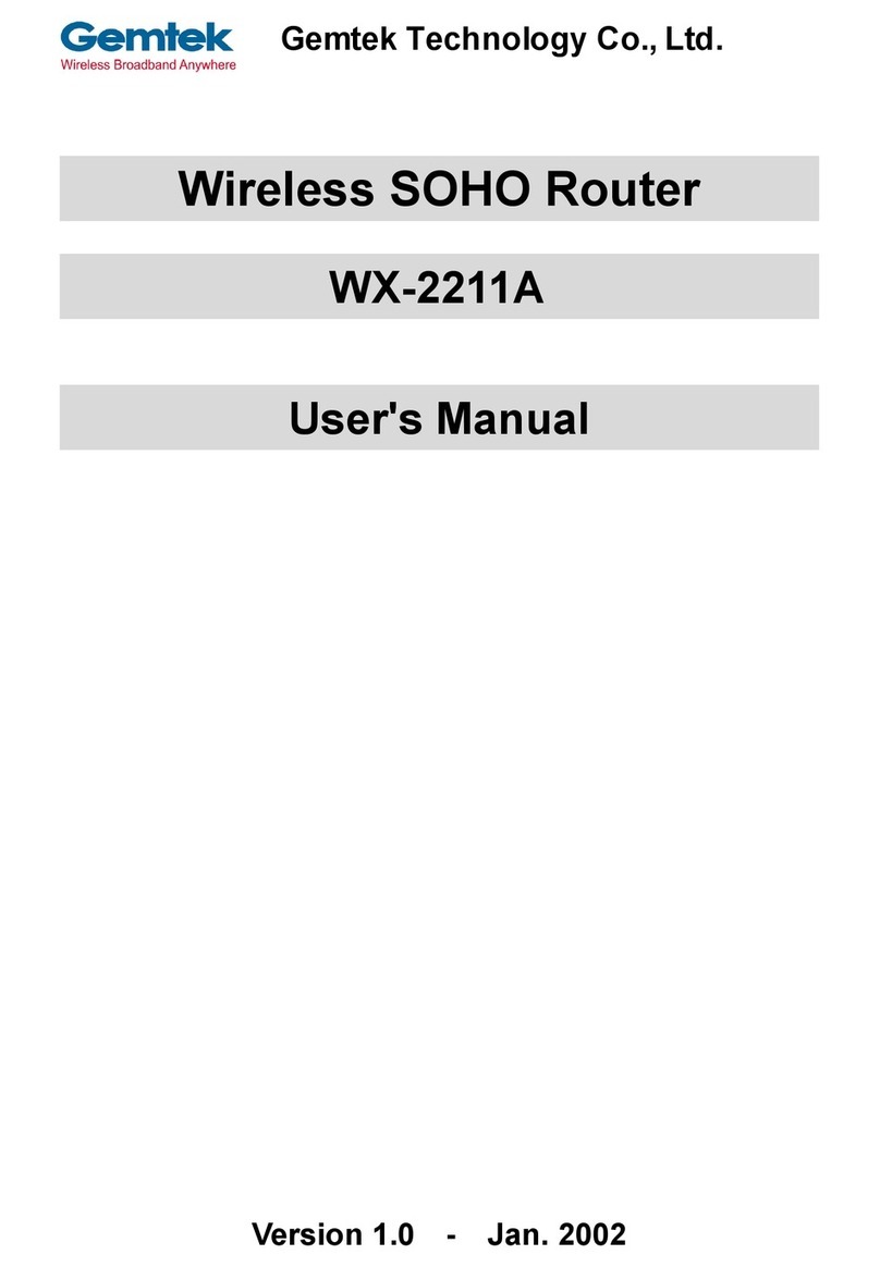 Gemtek WX-2211A User manual