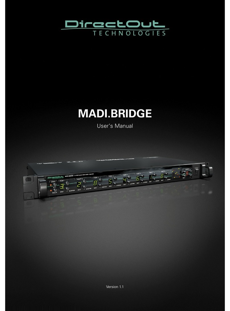 DirectOut Technologies MADI.BRIDGE user manual