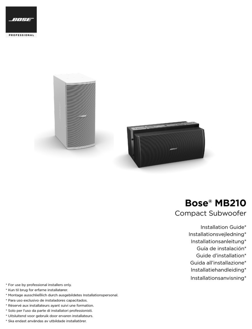 Bose MB210 User manual Bose MB210 User manual