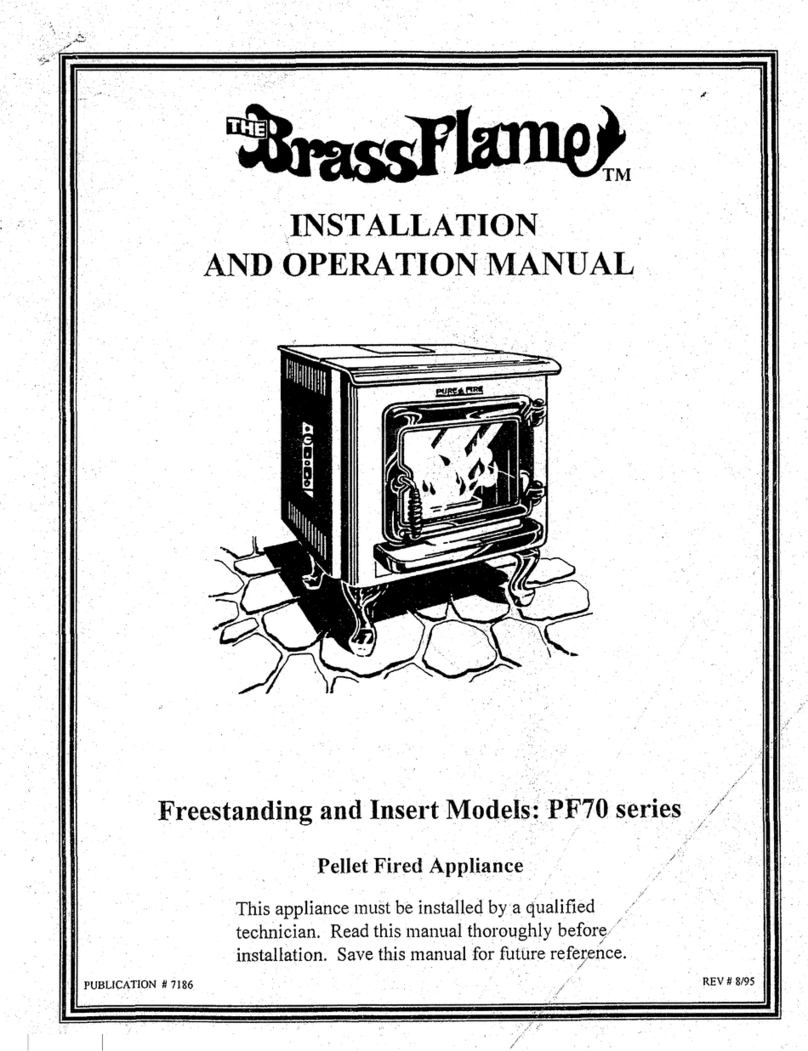 Brass Flame PF70 Installation and operation manual