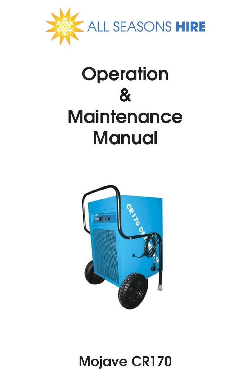 All Serasons Hire Mojave CR170 Operation & maintenance manual