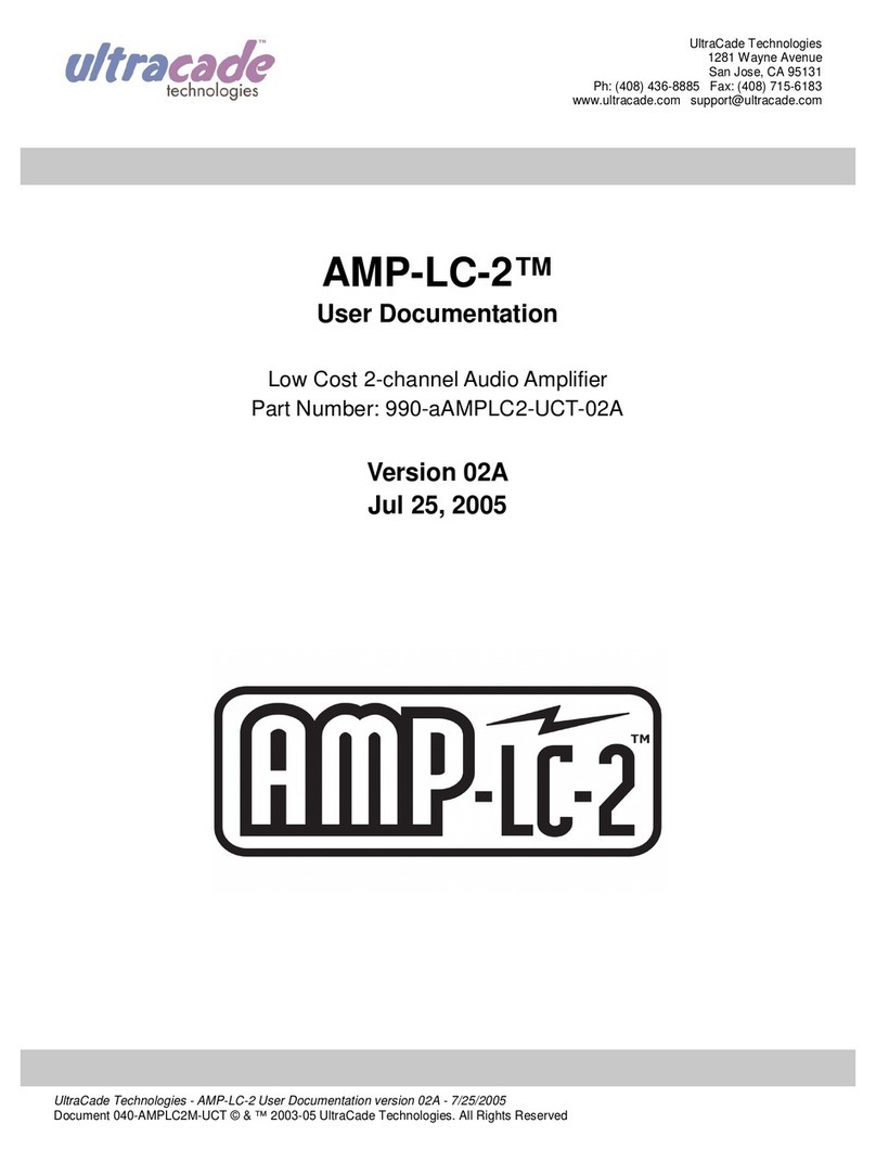 UltraCade AMP-LC-2 User documentation