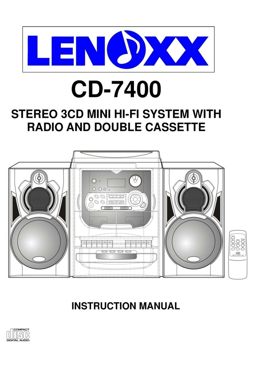 Lenoxx CD7400 User manual