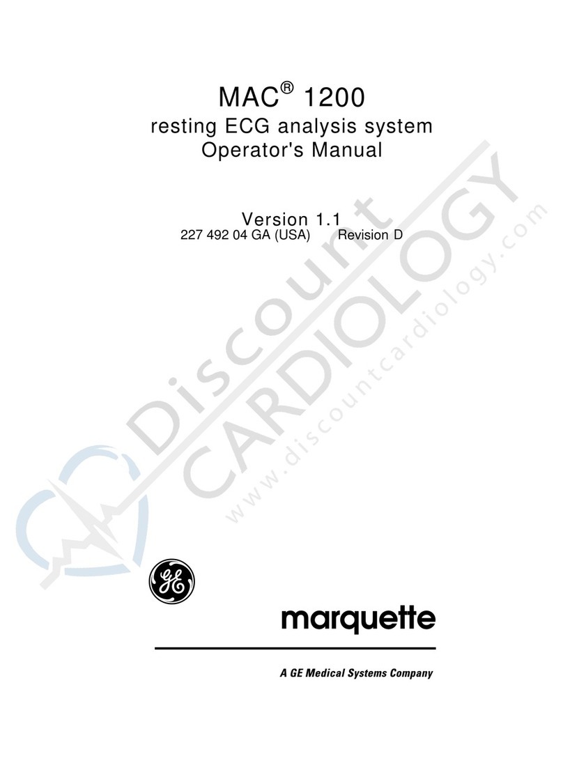 Marquette MAC 1200 Operator's manual