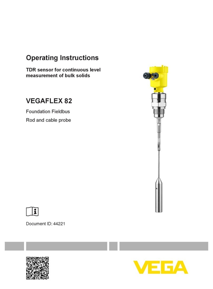 Vega VEGAFLEX 82 operating instructions Vega VEGAFLEX 82 operating instructions