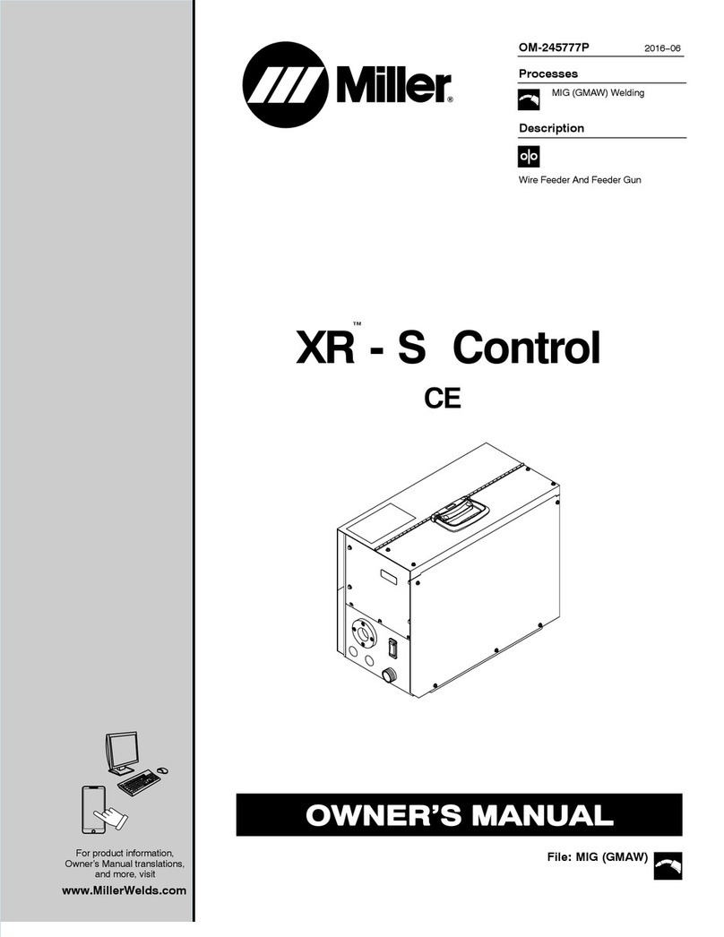 Miller XR-S Control owner's manual