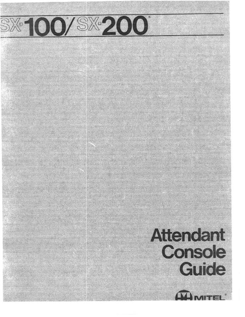 Mitel sx-100 Guide
