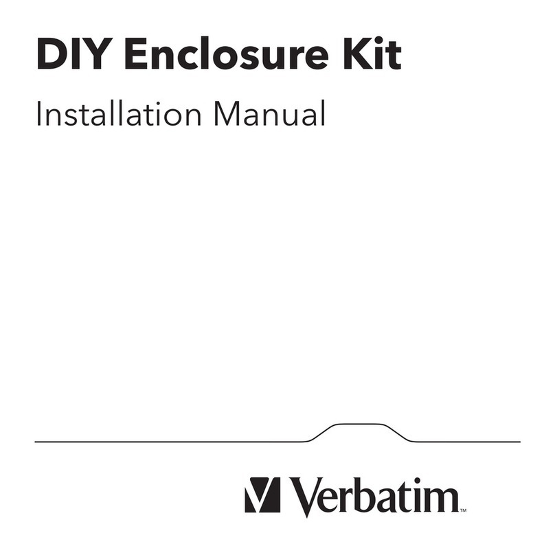 Verbatim DIY Enclosure Kit installation manual