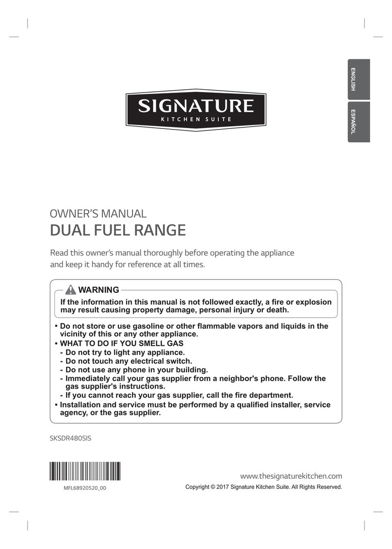 Signature SKSDR480SIS owner's manual