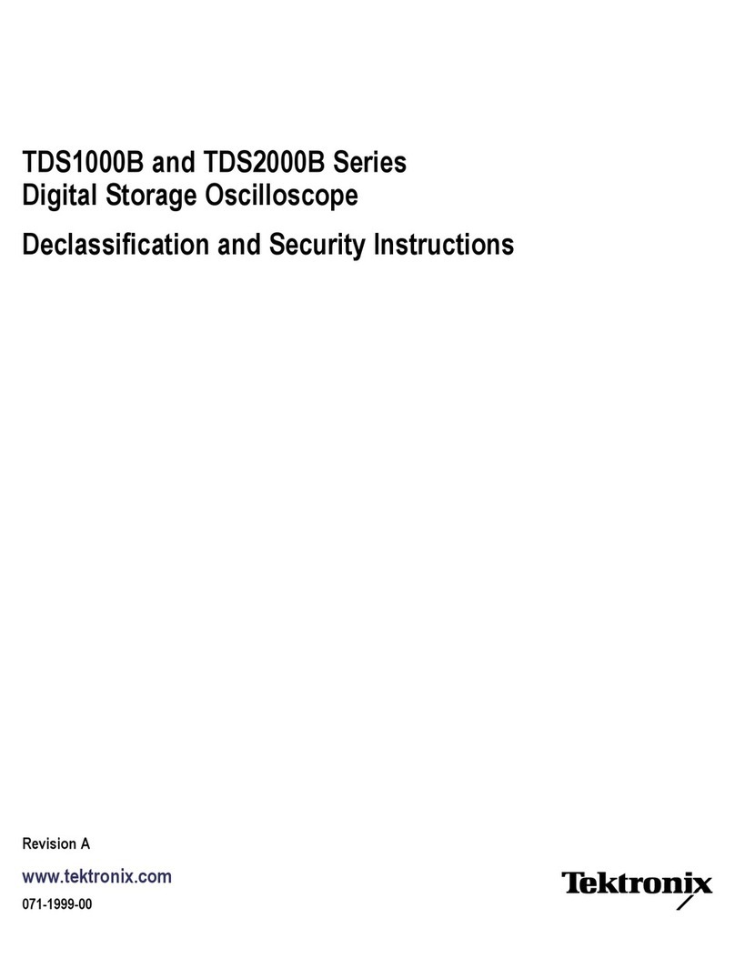 Tektronix TDS1001B Installation and maintenance instructions
