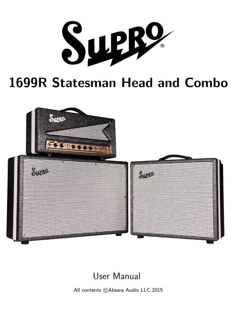 SUPRO 1699R Statesman Head User manual SUPRO 1699R Statesman Head User manual