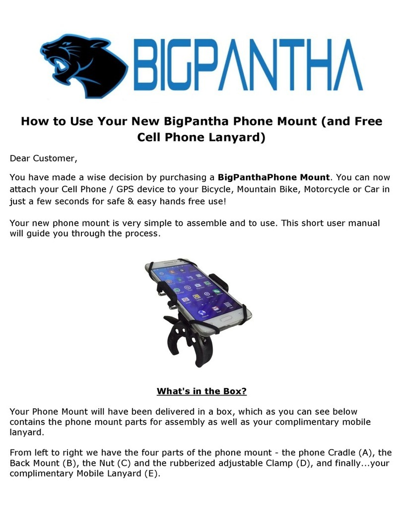 BigPantha Phone Mount user manual