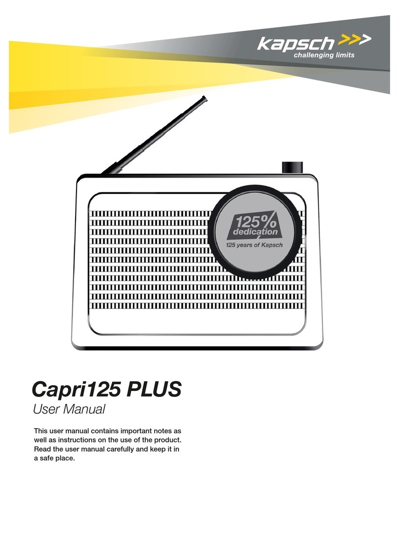 KAPSCH Capri125 PLUS user manual