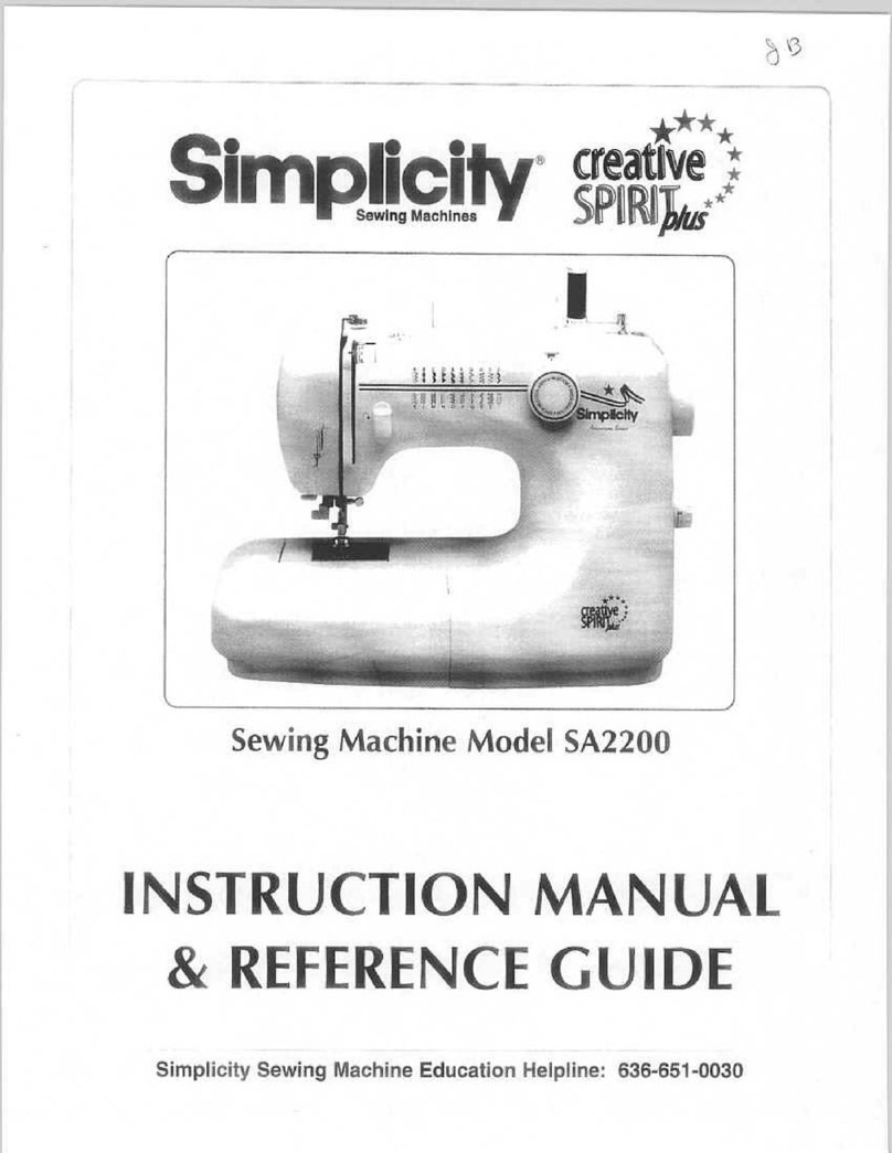 Simplicity Creative Spirit Plus SA2200 Instruction manual & reference guide