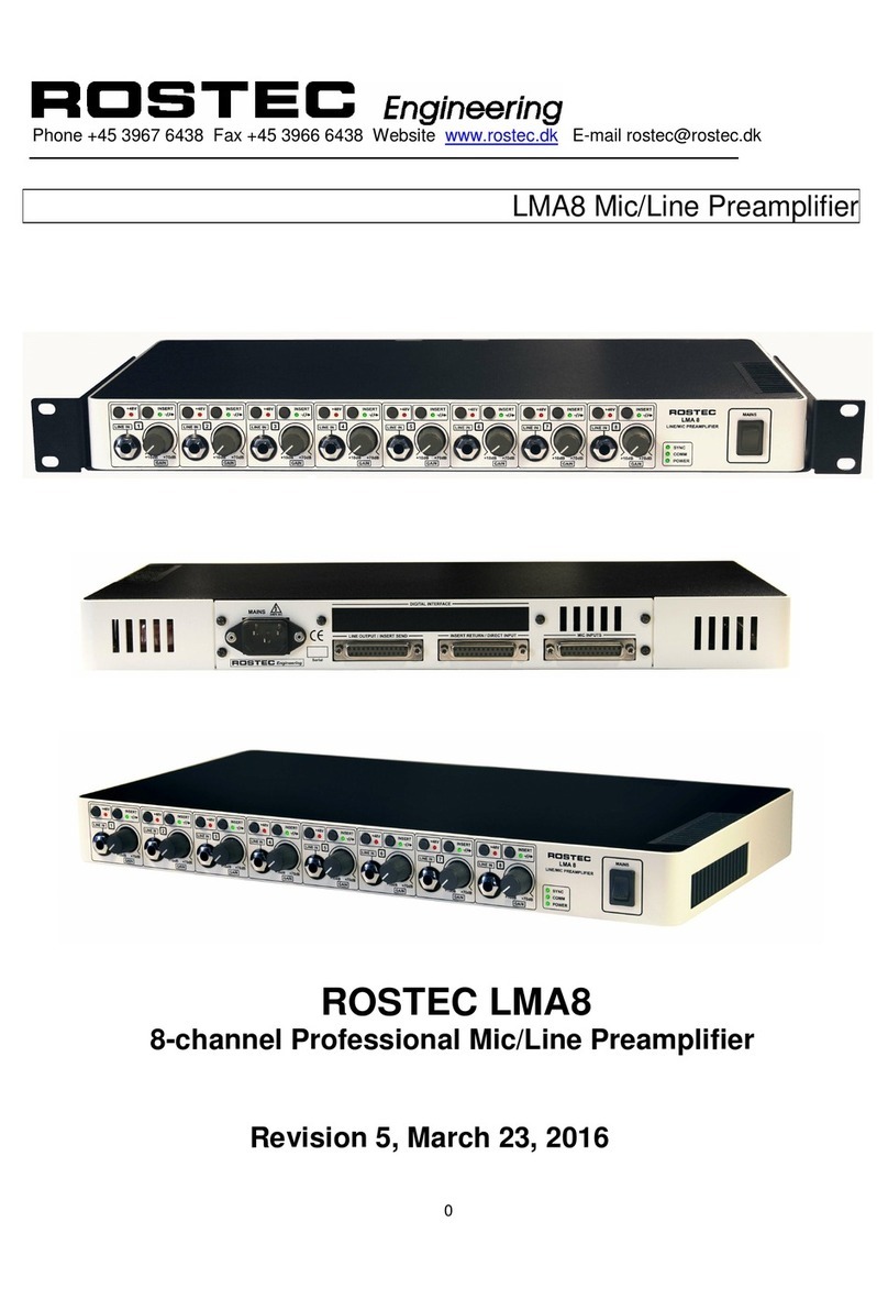 ROSTEC LMA8 User manual