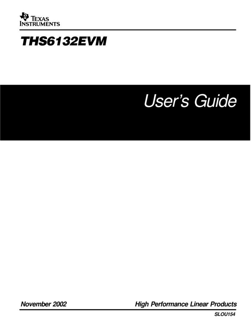 Texas Instruments THS6132EVM User manual