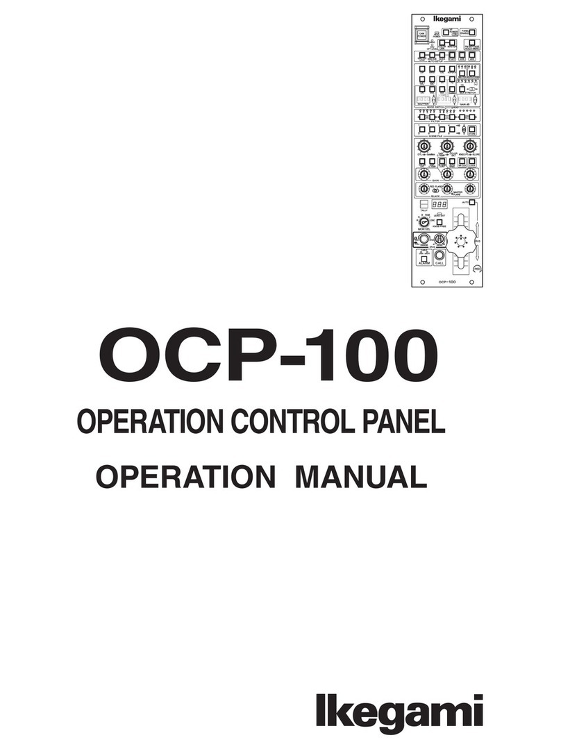 Ikegami OCP-100 Operation manual