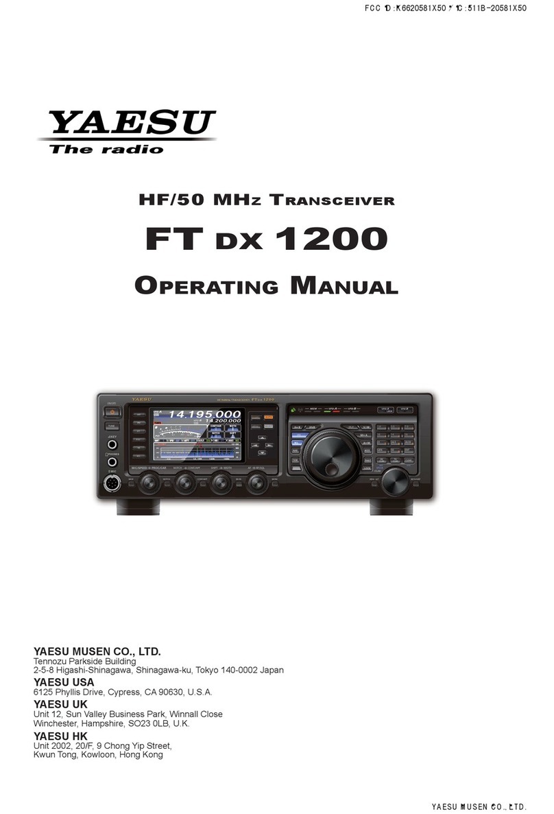 Yaesu FT DX 1200 User manual
