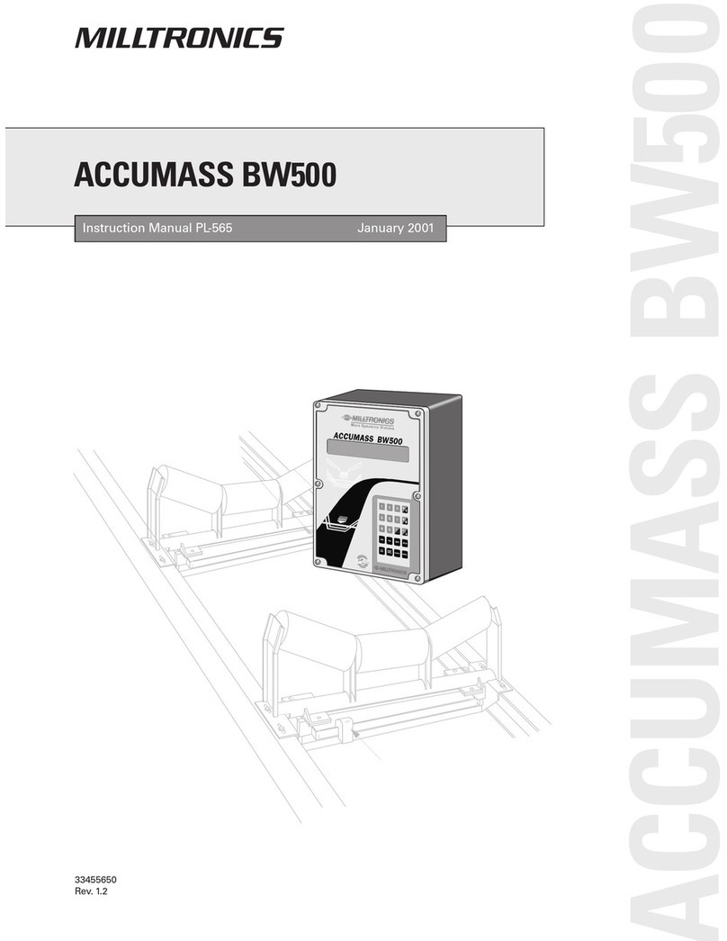 Milltronics ACCUMASS BW500 instruction manual