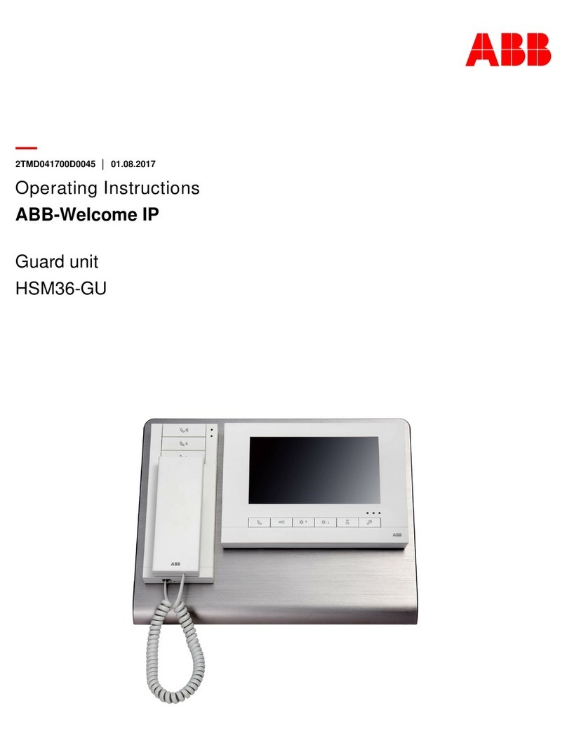 ABB Welcome IP HSM36-GU User manual