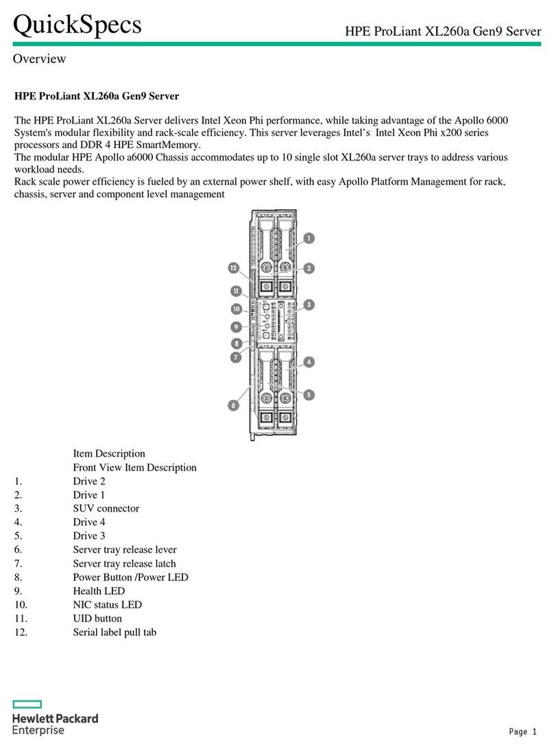 HPE ProLiant XL260a Gen9 User instructions