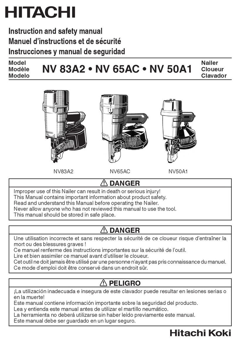 Hitachi NV 50A1 Instruction and safety manual Hitachi NV 50A1 Instruction and safety manual
