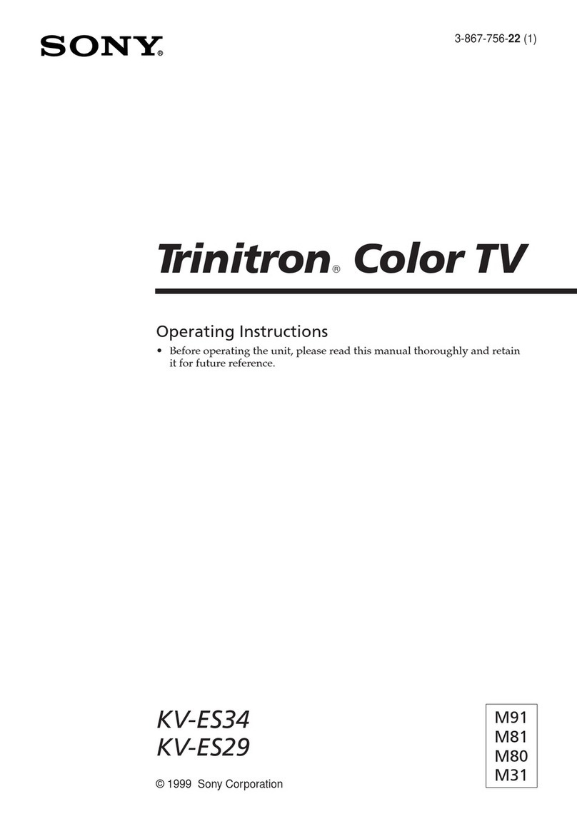 Sony Trinitron KV-ES34 User manual Sony Trinitron KV-ES34 User manual