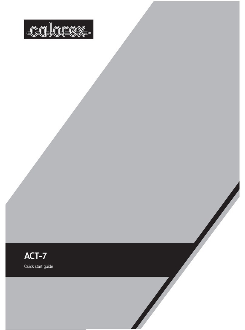 Calorex ACT-7 User manual