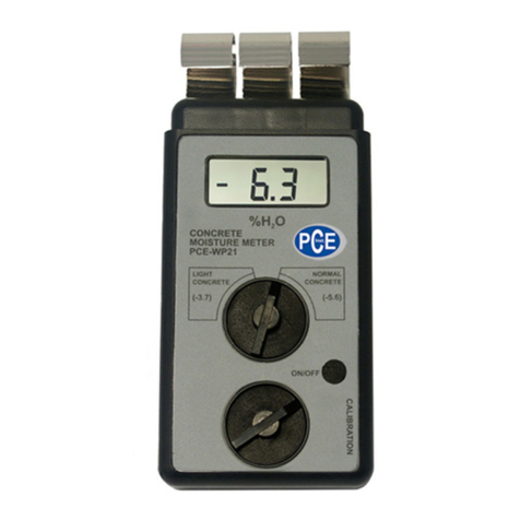 PCE Instruments PCE- WP21 User manual PCE Instruments PCE- WP21 User manual