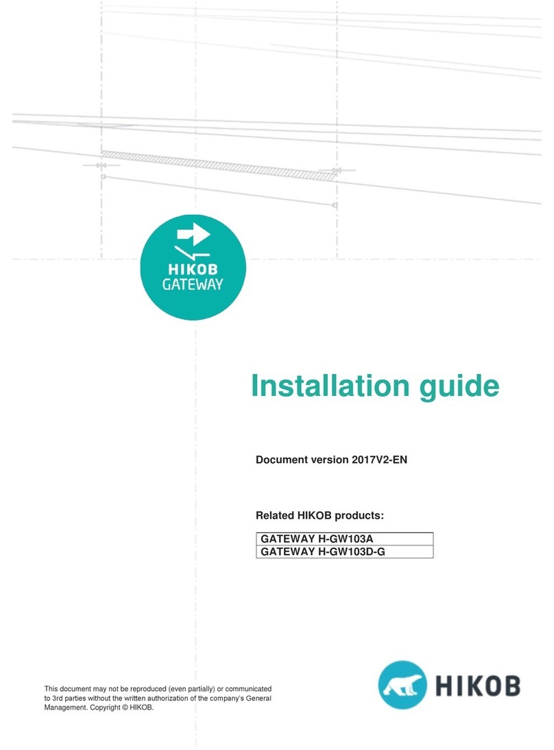 HIKOB GATEWAY H-GW103A installation guide