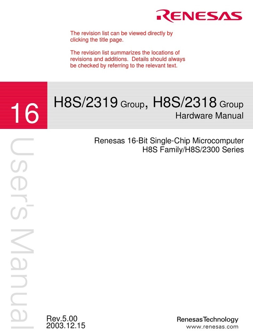 Renesas H8S/2319 series User manual