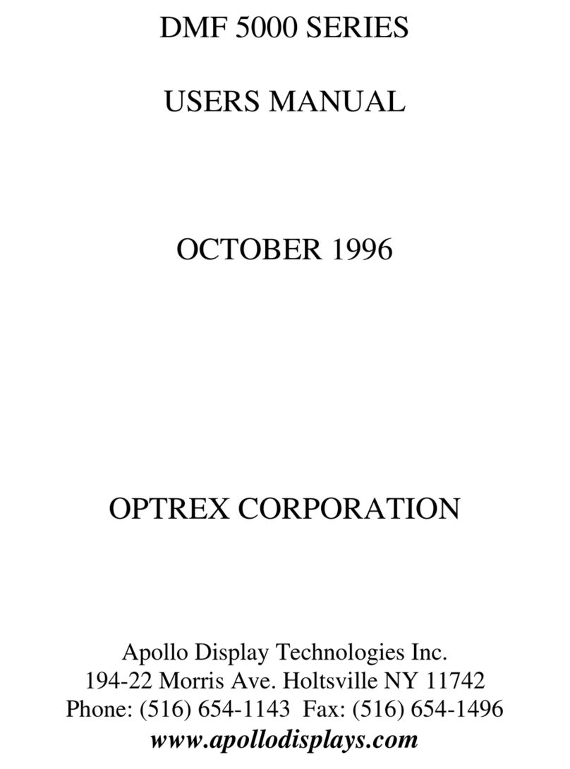 OPTREX CORPORATION DMF 5000 series user manual