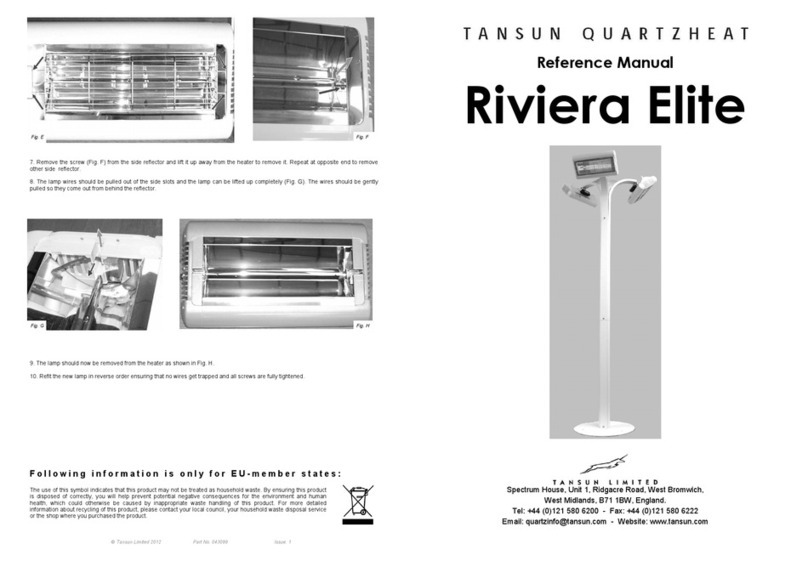 Tansun Quartzheat RIV ELITE 060 Reference manual Tansun Quartzheat RIV ELITE 060 Reference manual