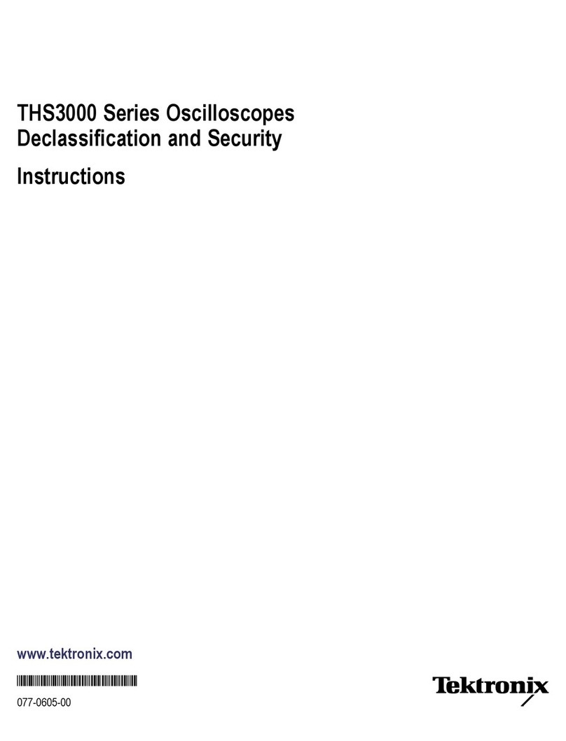 Tektronix THS3014 Installation and maintenance instructions Tektronix THS3014 Installation and maintenance instructions