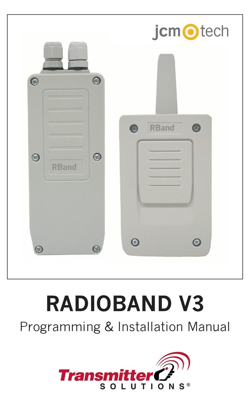 Transmitter Solutions RADIOBAND V3 Programming & installation manual