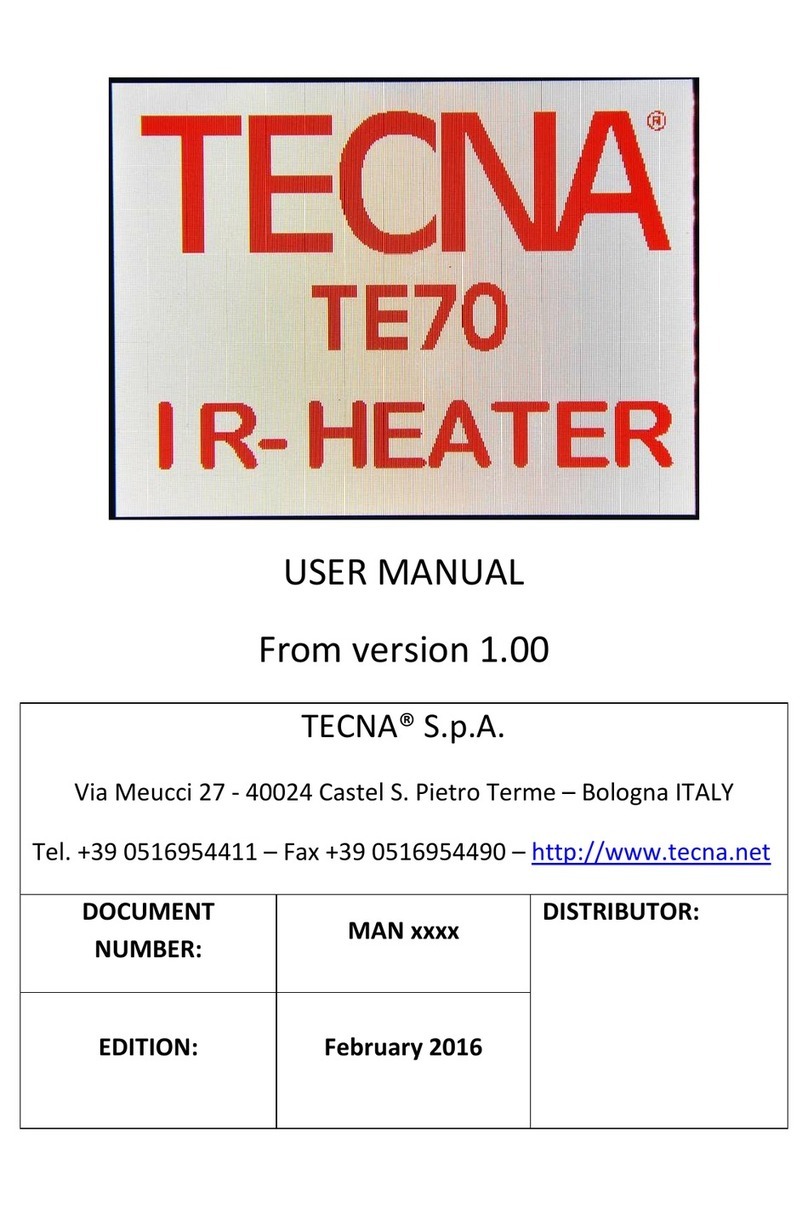 TECNA TE70 user manual
