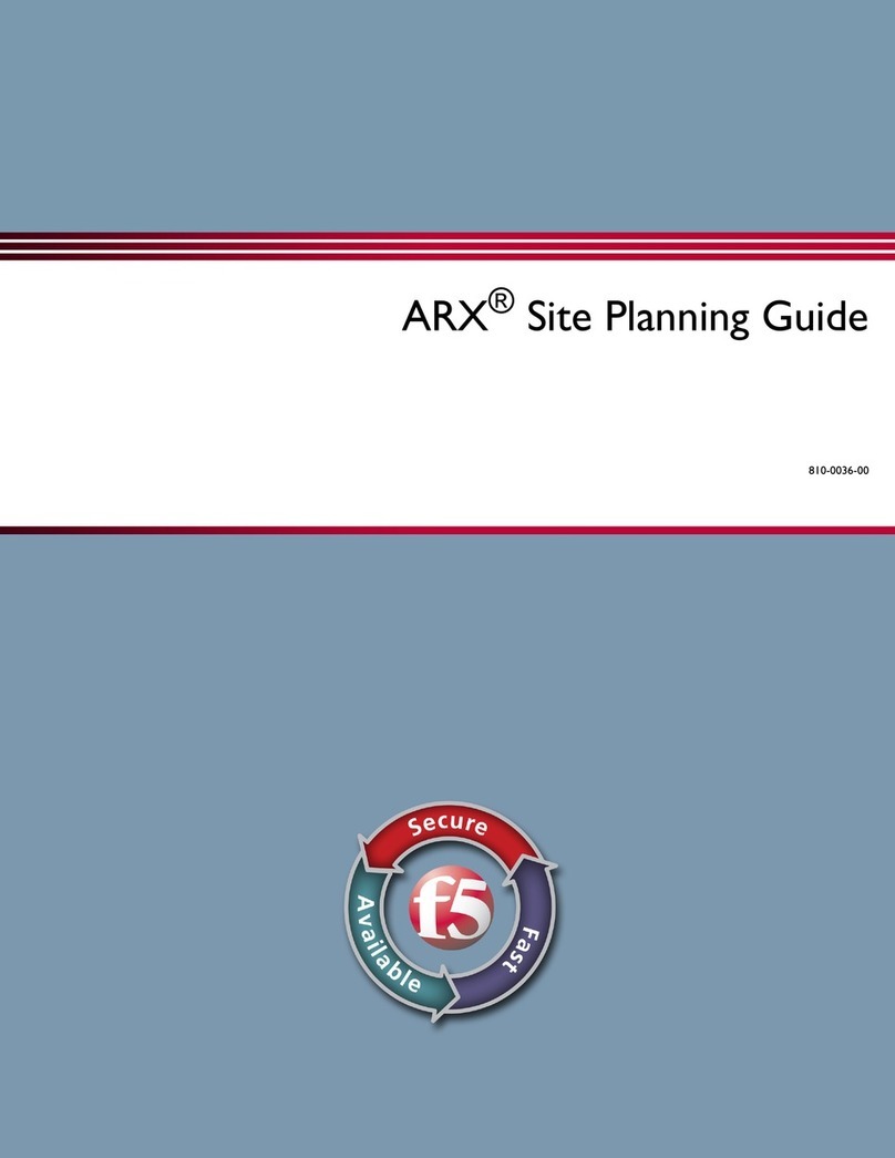 F5 ARX-VE Technical manual