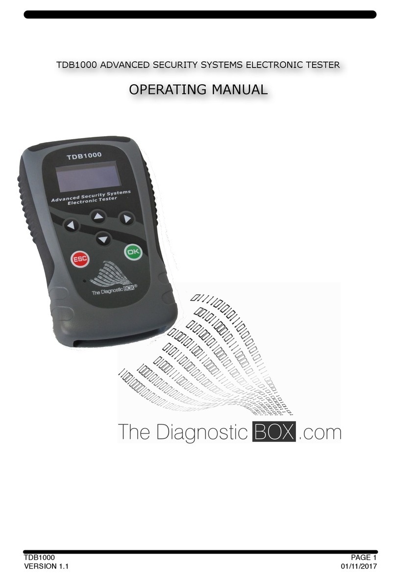 The Diagnostic Box TDB1000 operating manual