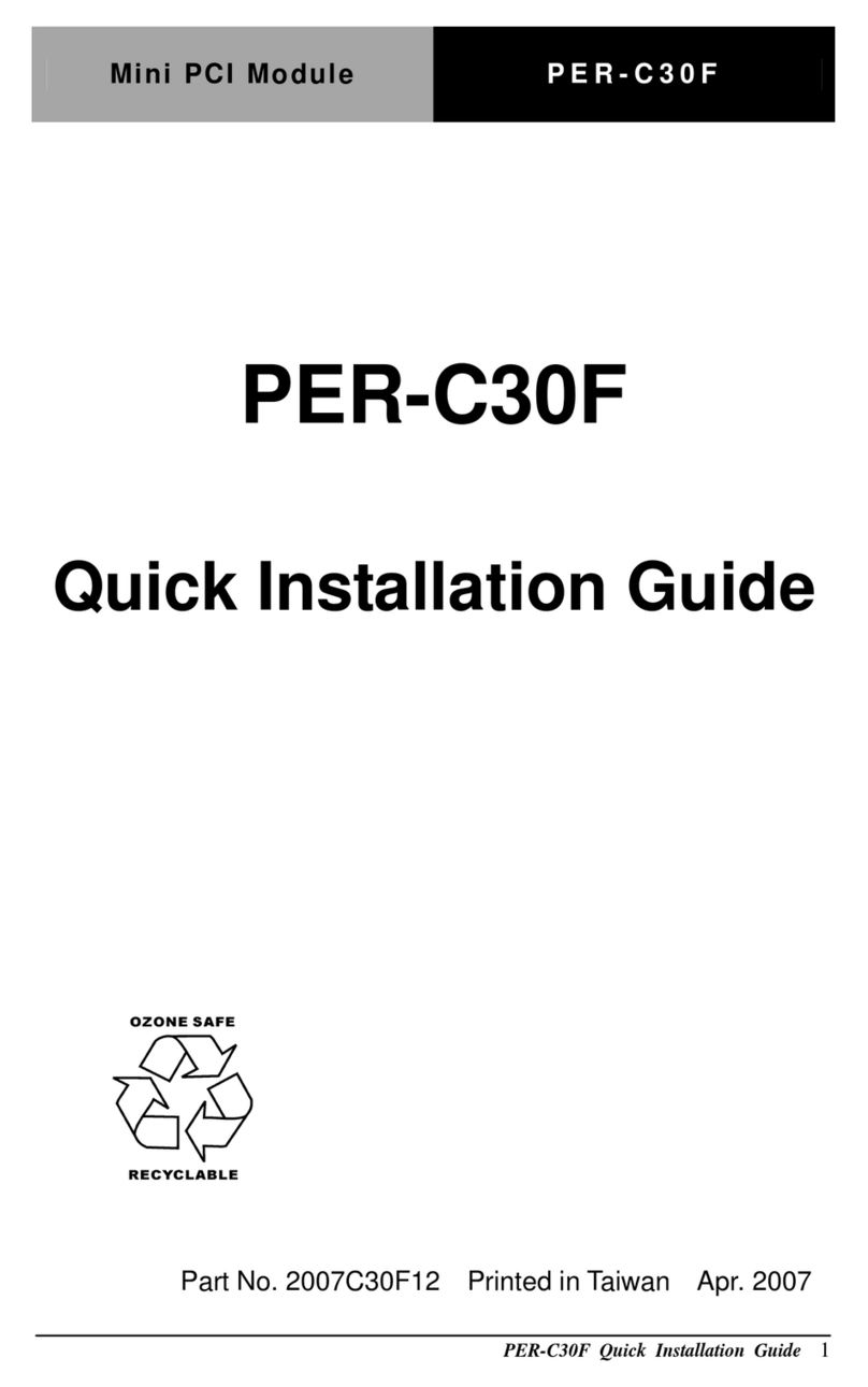Aaeon PER-C30F User manual