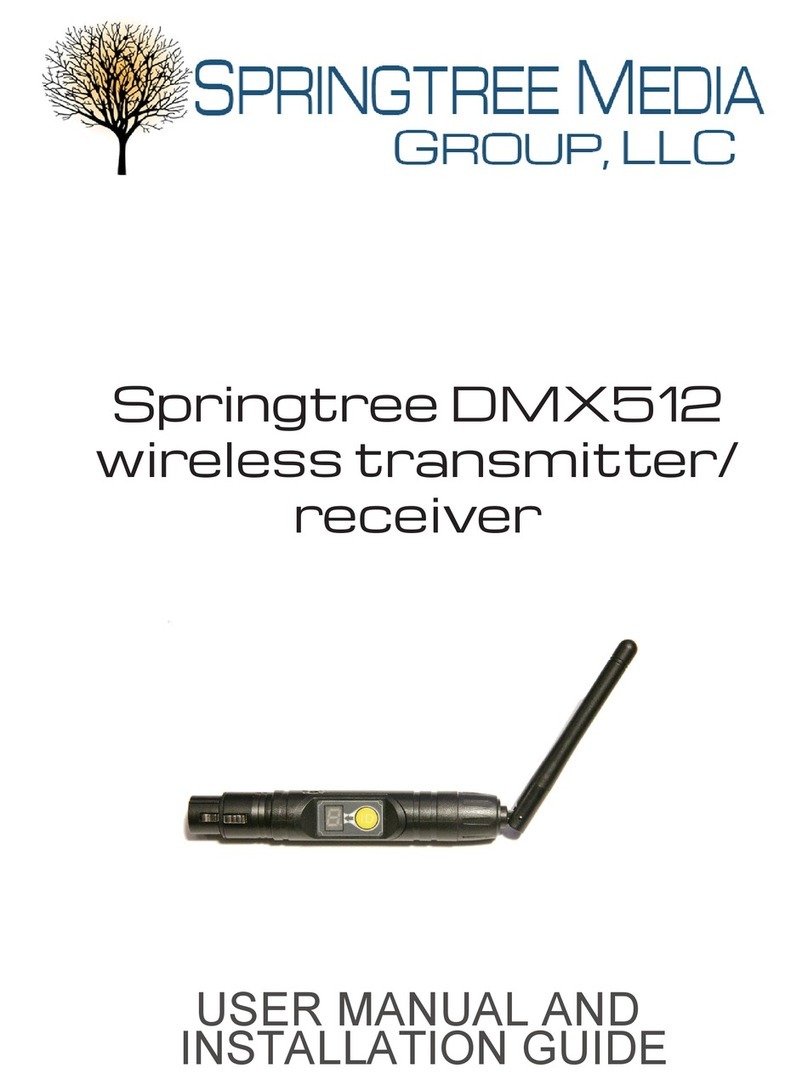Springtree DMX512 User manual and installation guide