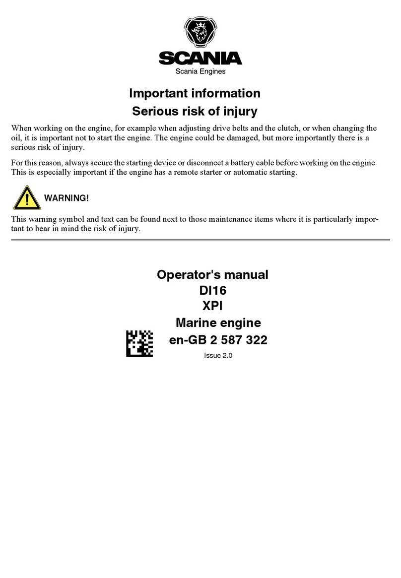 Scania DI16 XPI series Operator's manual