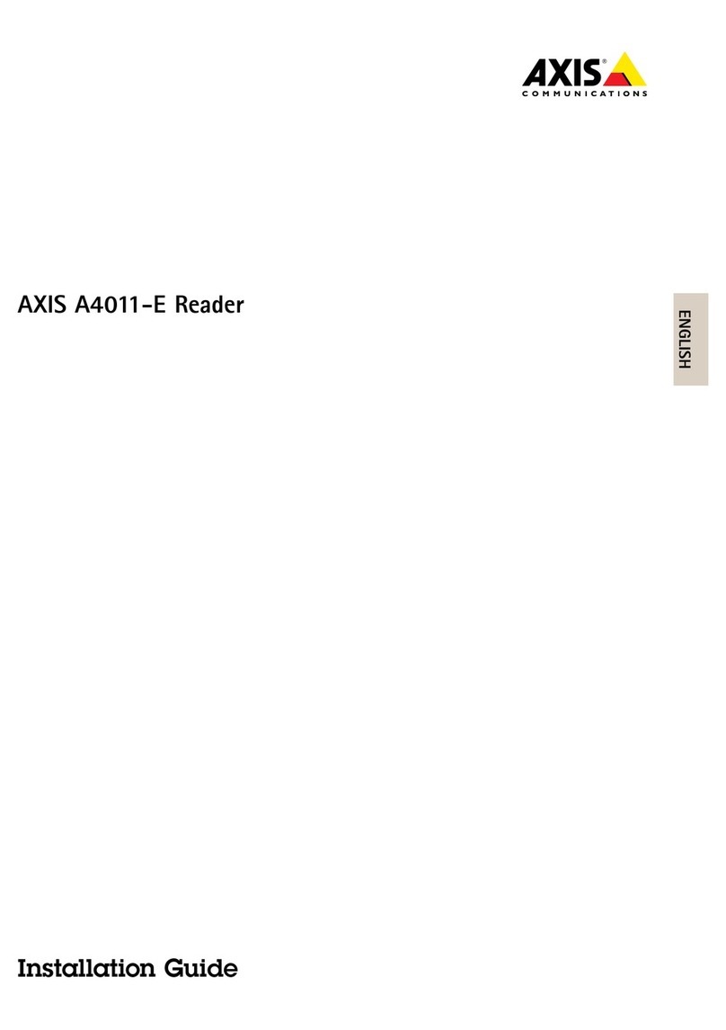 Axis A4011-E User manual