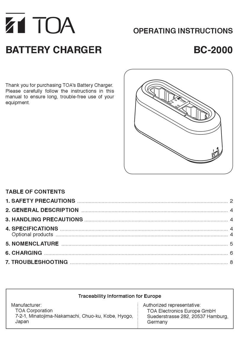Toa BC-2000 operating instructions