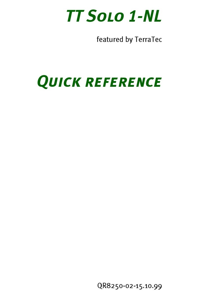 TerraTec TT Solo 1-NL quick reference