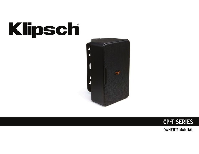 Klipsch CP-4T User manual Klipsch CP-4T User manual