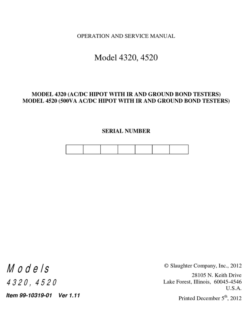 Slaughter 4320 Operation manual