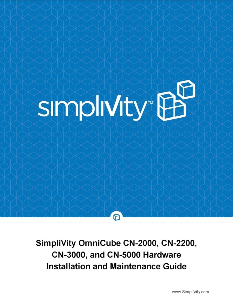 SimpliVity OmniCube CN-2000 Hardware installation and maintenance guide