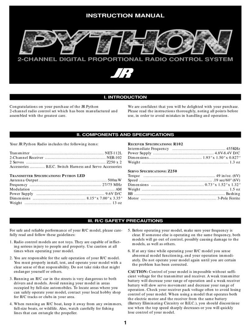 Horizon Hobby JR python User manual