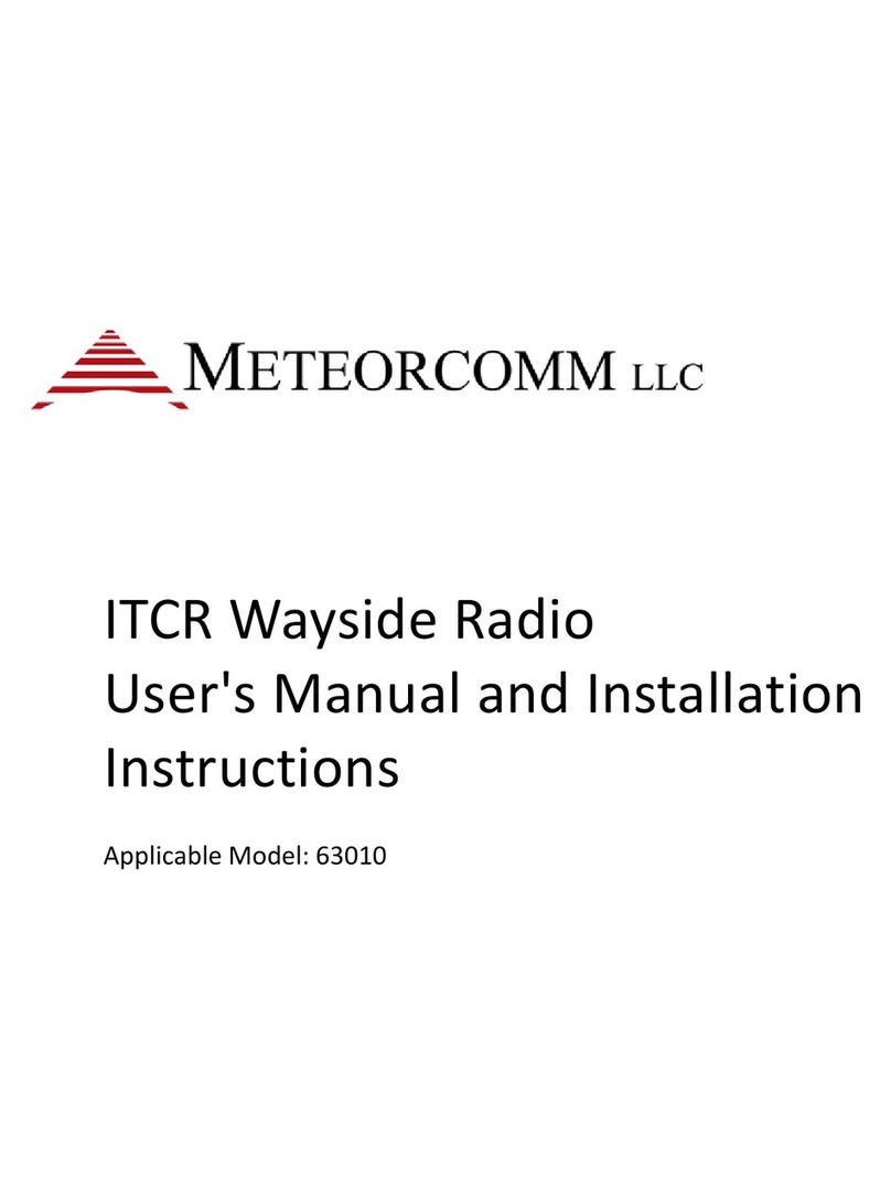 Meteorcomm 63010 User manual and installation instructions