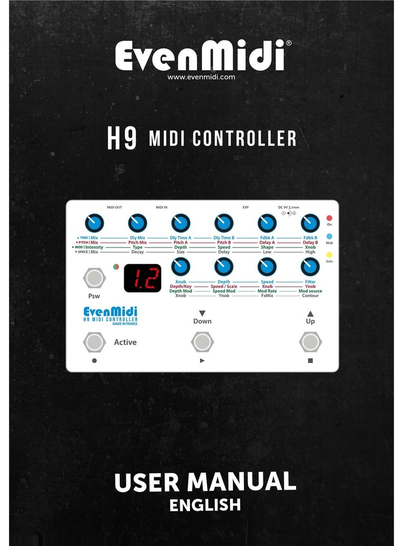 EvenMidi H9 user manual